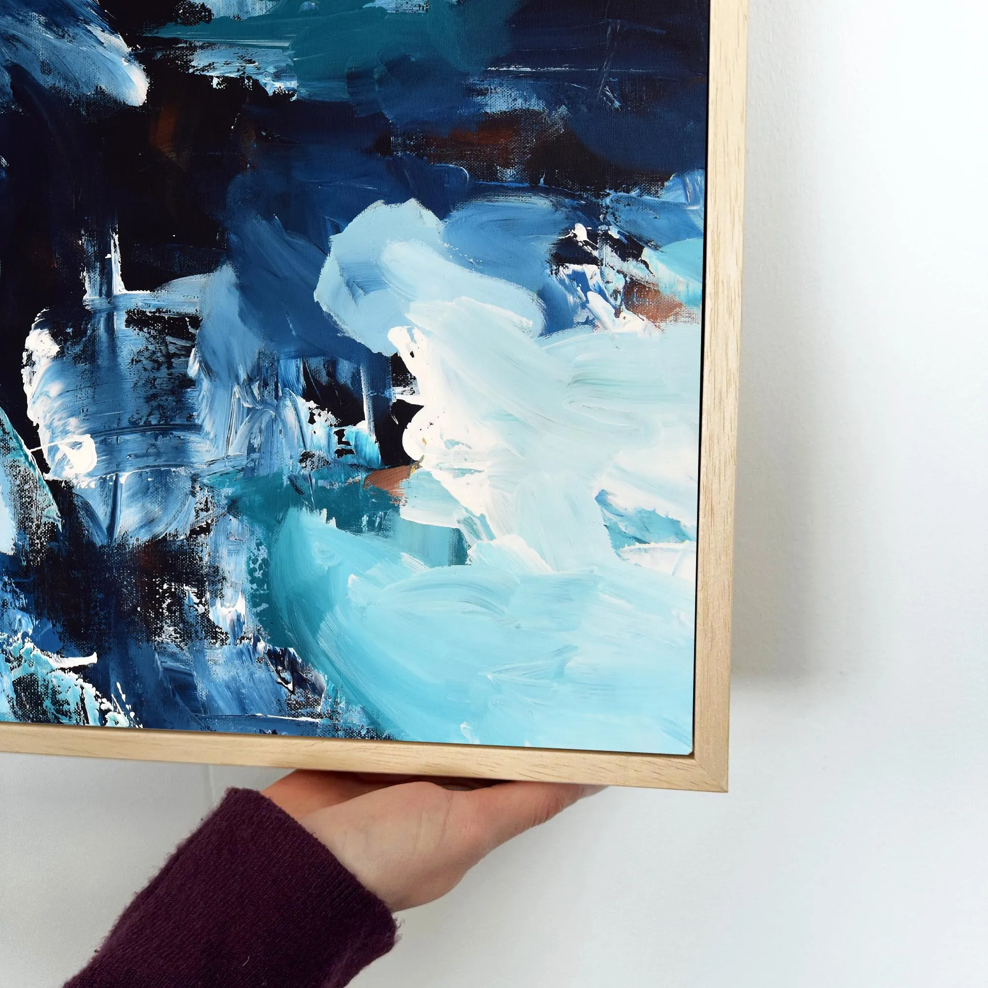 Abstract 384 Framed Canvas