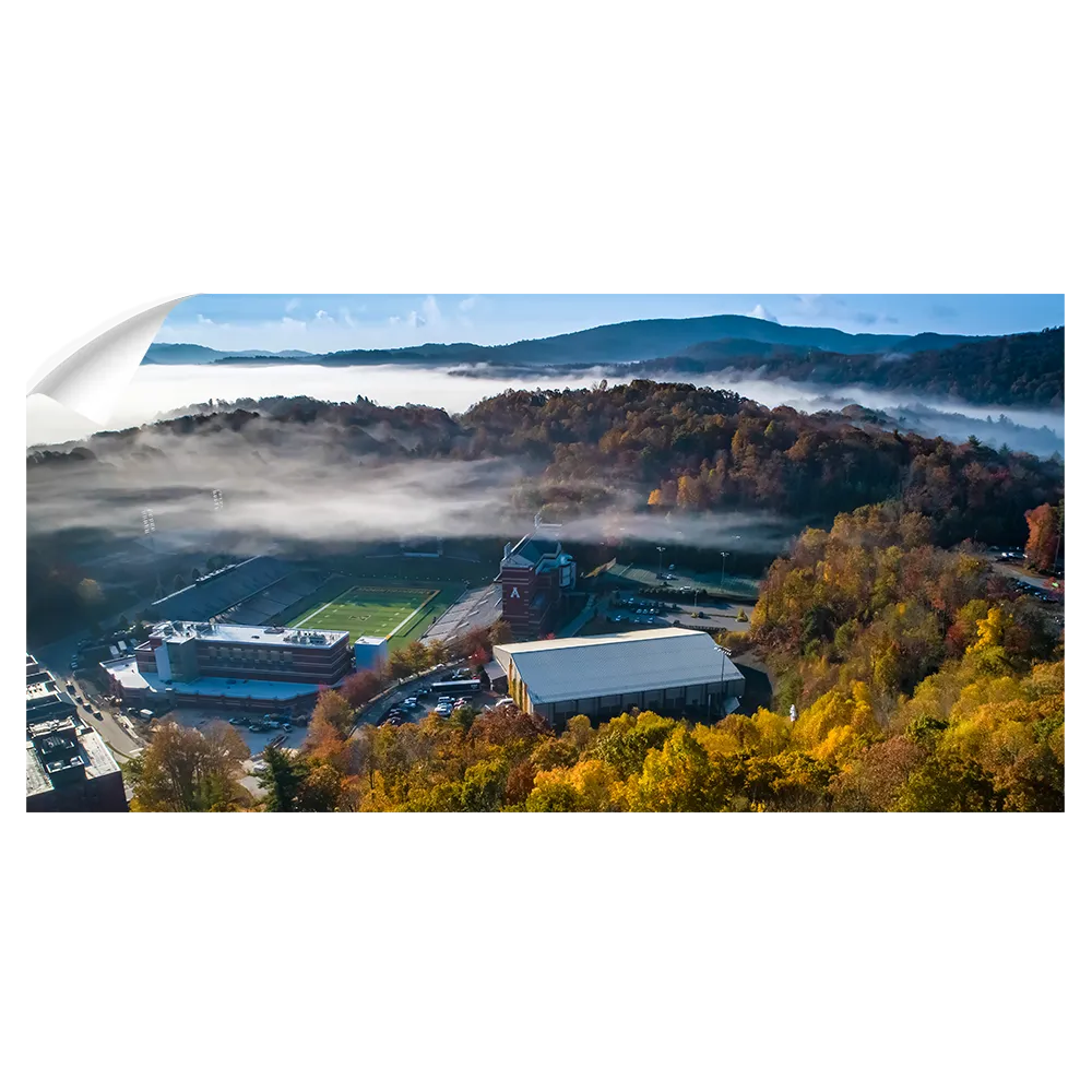 Appalachian State Mountaineers - Autumn Mist Panoramic