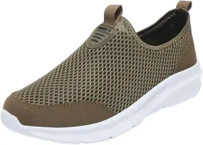 Casual Dress Shoes Fashion Summer Men Breathable Mesh Shallow Lace Up Casual Shoes