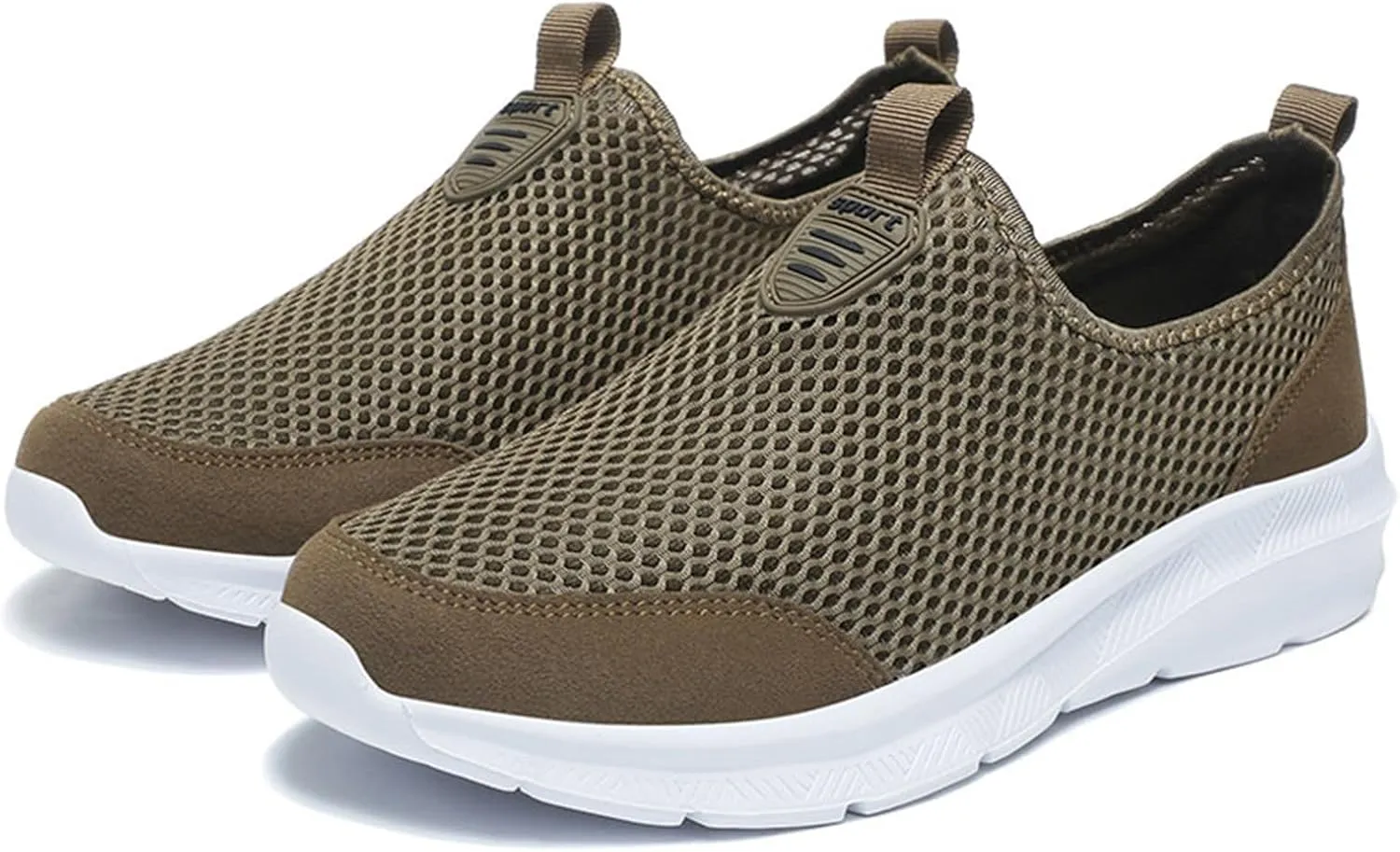 Casual Dress Shoes Fashion Summer Men Breathable Mesh Shallow Lace Up Casual Shoes