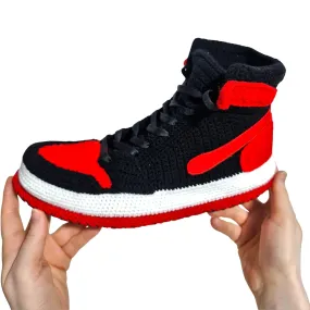 Custom Basketball Air Retro Sneaker Plush Slippers - Handmade Unisex Design, Comfortable & Stylish, Non-Slip Sole, Perfect Sneakerheads & Sports Fans House Shoes
