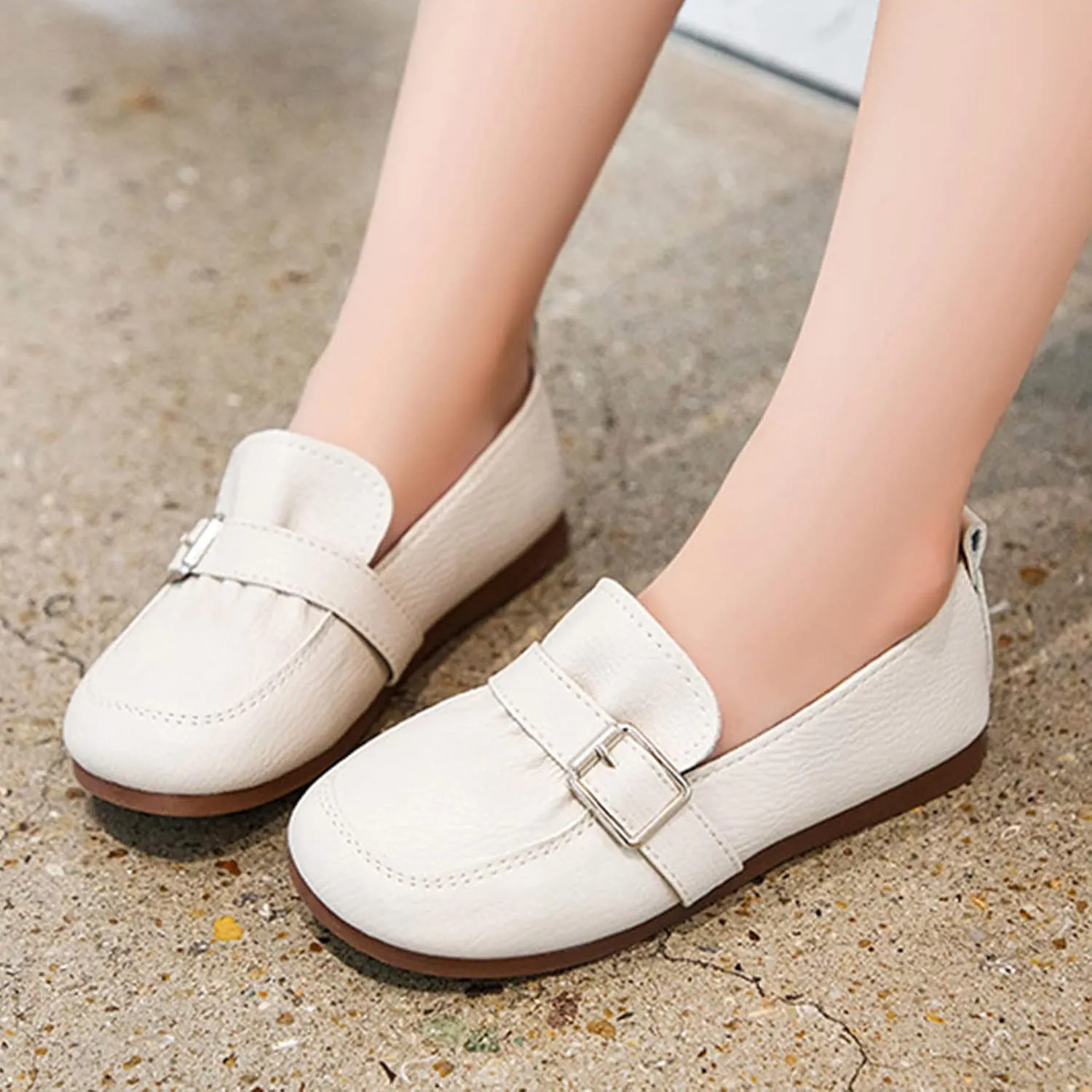 Fashion Spring Summer Children's Casual Shoes Girls' Leather Shoes Flat Sole Soft Comfortable Toddler 6 Shoes Girls