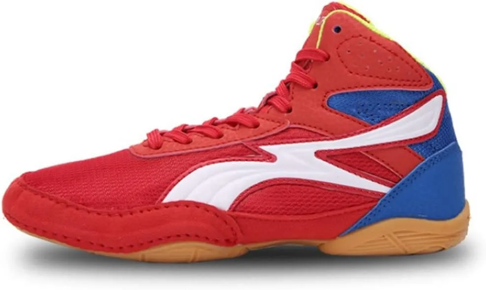 Kids Boxing Shoes, Lightweight Wrestling Gym Trainers Casual Non Slipfighting Sneakers Casual Breathable Sparring Sports Shoe