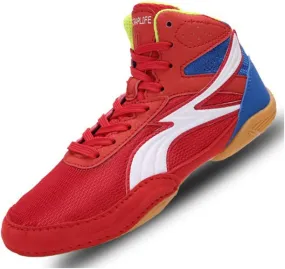 Kids Boxing Shoes, Lightweight Wrestling Gym Trainers Casual Non Slipfighting Sneakers Casual Breathable Sparring Sports Shoe