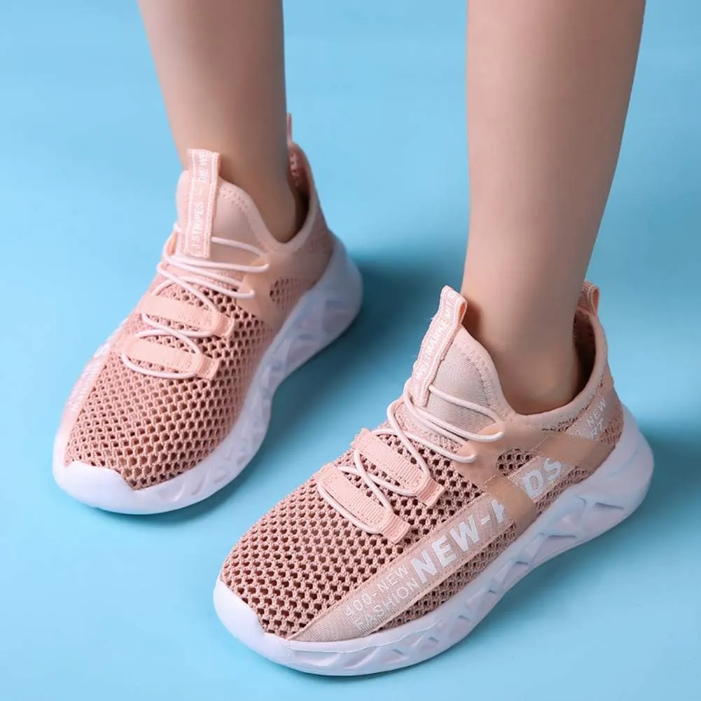 Kids Breathable Mesh Sneakers Casual Sports Running Tennis Shoes for Boys Girls