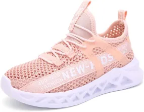 Kids Breathable Mesh Sneakers Casual Sports Running Tennis Shoes for Boys Girls
