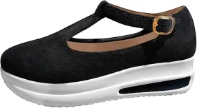 Ladmiple Platform Shoes For Women Dressy Wide Women's Low Top Sneakers Slip On Canvas Shoes Comfort Platform Walking Shoes Dressy Casual Summer Fashion Non Slip Flats Loafers