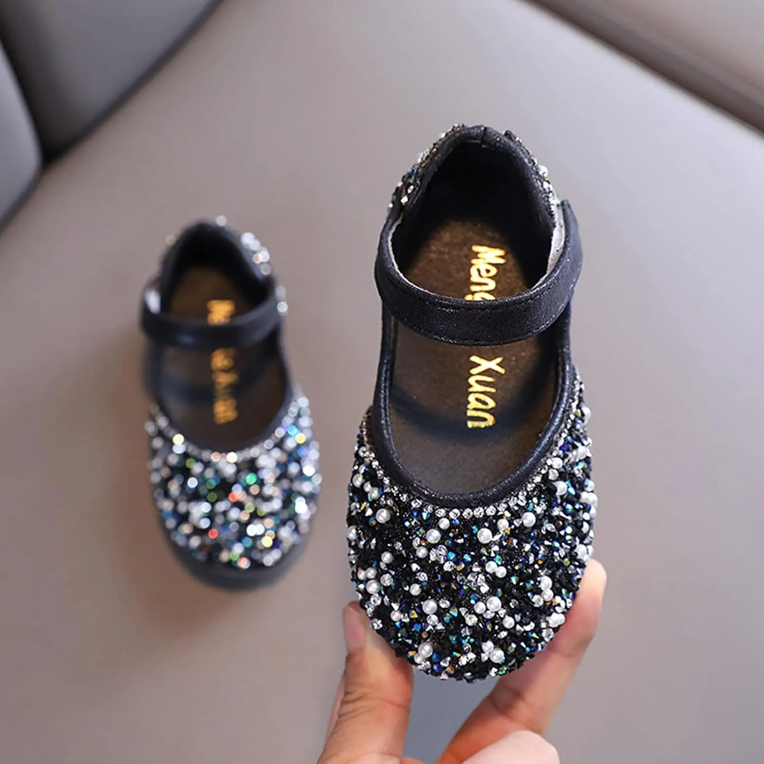 Little Girls Dress Shoes Toddler Dress Shoes Flower Girl Shoes for Weeding Toddler Ballet Flat Sweater Boot for Girls