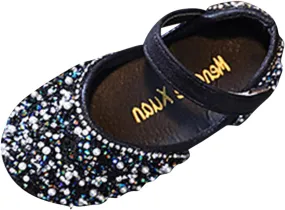 Little Girls Dress Shoes Toddler Dress Shoes Flower Girl Shoes for Weeding Toddler Ballet Flat Sweater Boot for Girls