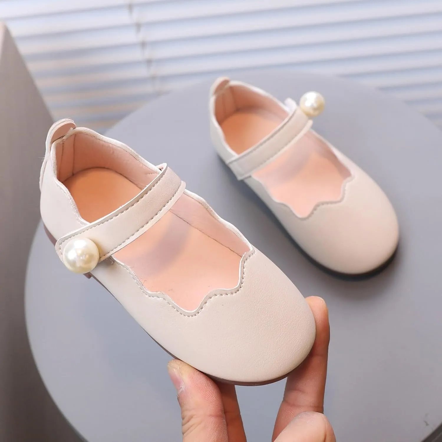 Little Girls Dress Shoes Toddler Kids Wedding Party Flower Girl Mary Jane Shoes School Casual Slip on Ballet Flat