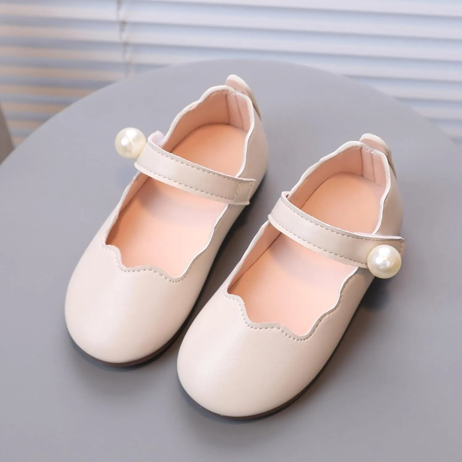 Little Girls Dress Shoes Toddler Kids Wedding Party Flower Girl Mary Jane Shoes School Casual Slip on Ballet Flat