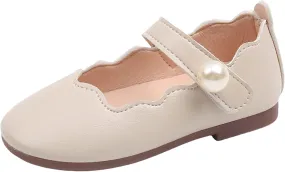 Little Girls Dress Shoes Toddler Kids Wedding Party Flower Girl Mary Jane Shoes School Casual Slip on Ballet Flat