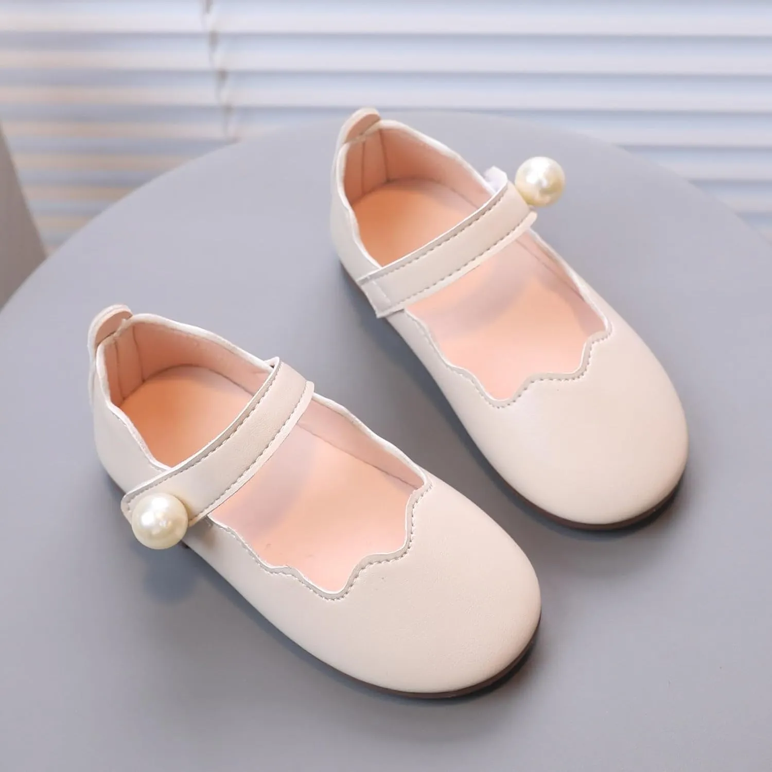 Little Girls Dress Shoes Toddler Kids Wedding Party Flower Girl Mary Jane Shoes School Casual Slip on Ballet Flat