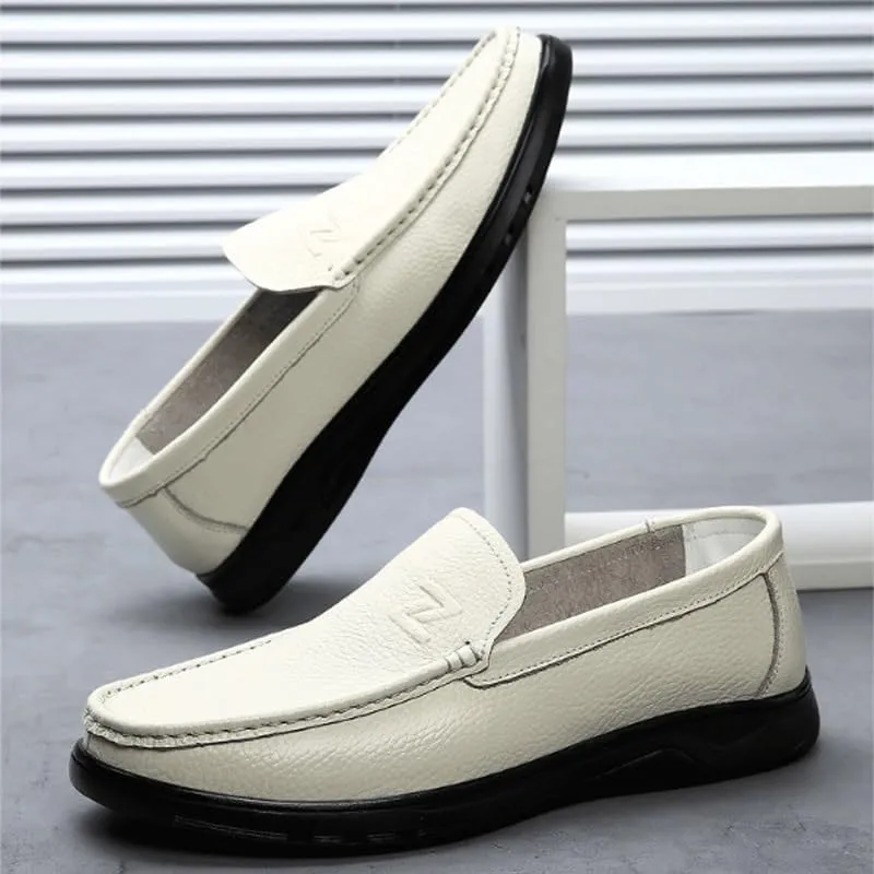 Mens Comfortable Premium Leather Leisure Working Driving Party Dress Shoes Classic Formal Work Business Shoes