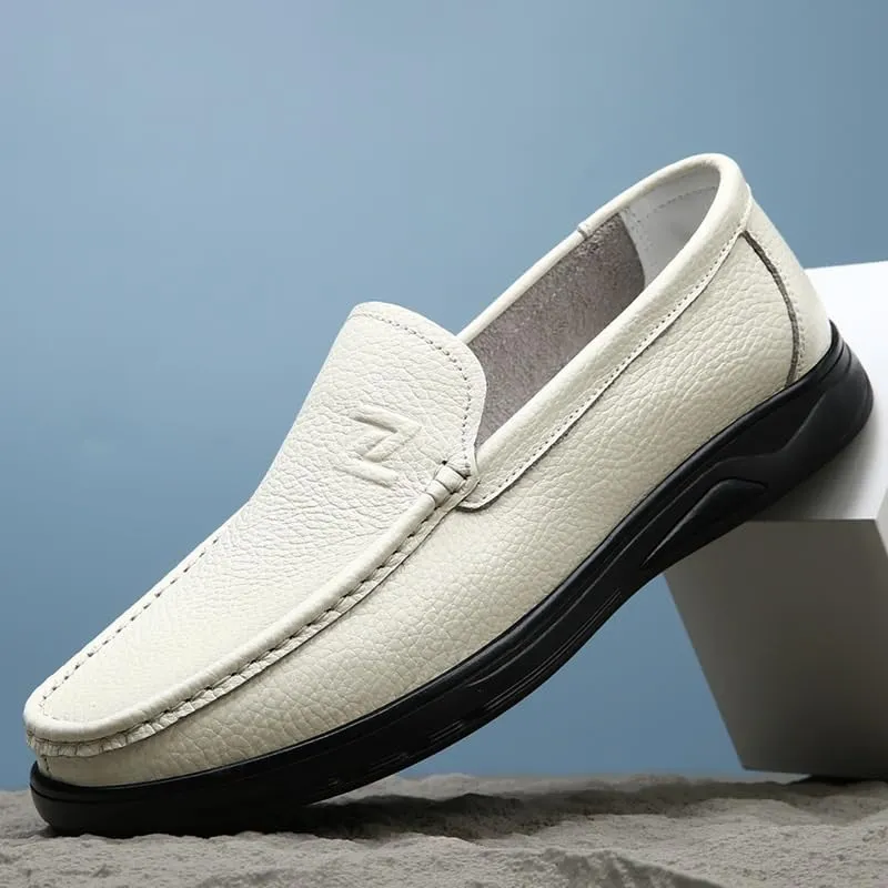 Mens Comfortable Premium Leather Leisure Working Driving Party Dress Shoes Classic Formal Work Business Shoes