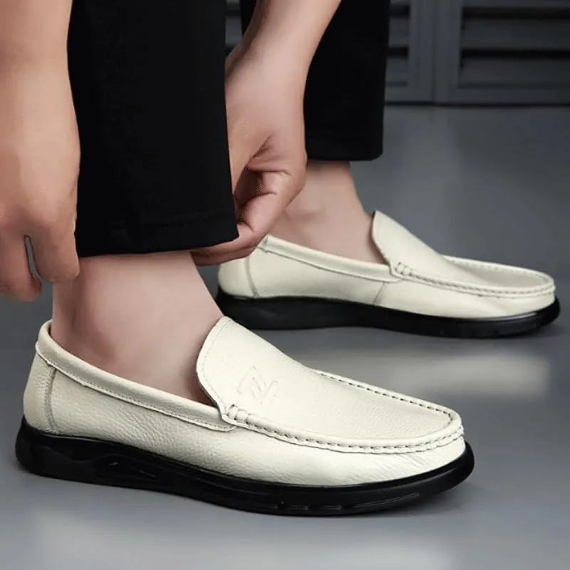 Mens Comfortable Premium Leather Leisure Working Driving Party Dress Shoes Classic Formal Work Business Shoes