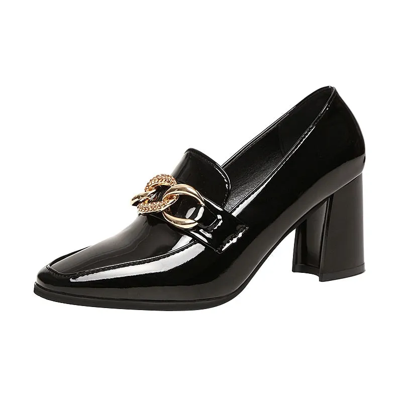 New Pointy Sandals High Heels Dress Shoes Chain High Heels Women's High Heels Beige High Heels Office Shoes Zapatos Mujer
