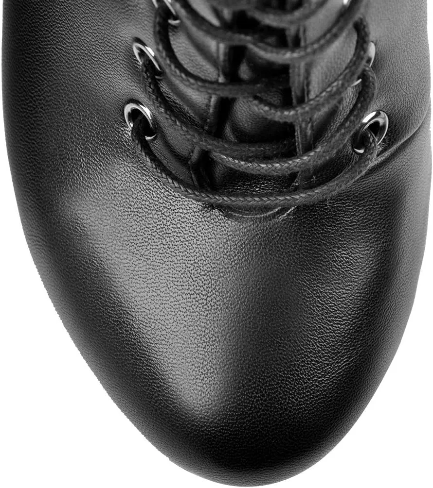 Richealnana Women's Platform Lace Up Stiletto High Heels Knee High Boots