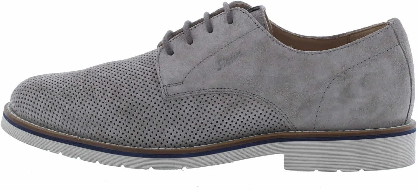 Sioux Men's Derby Oxford Flat, Cemento, 8.5