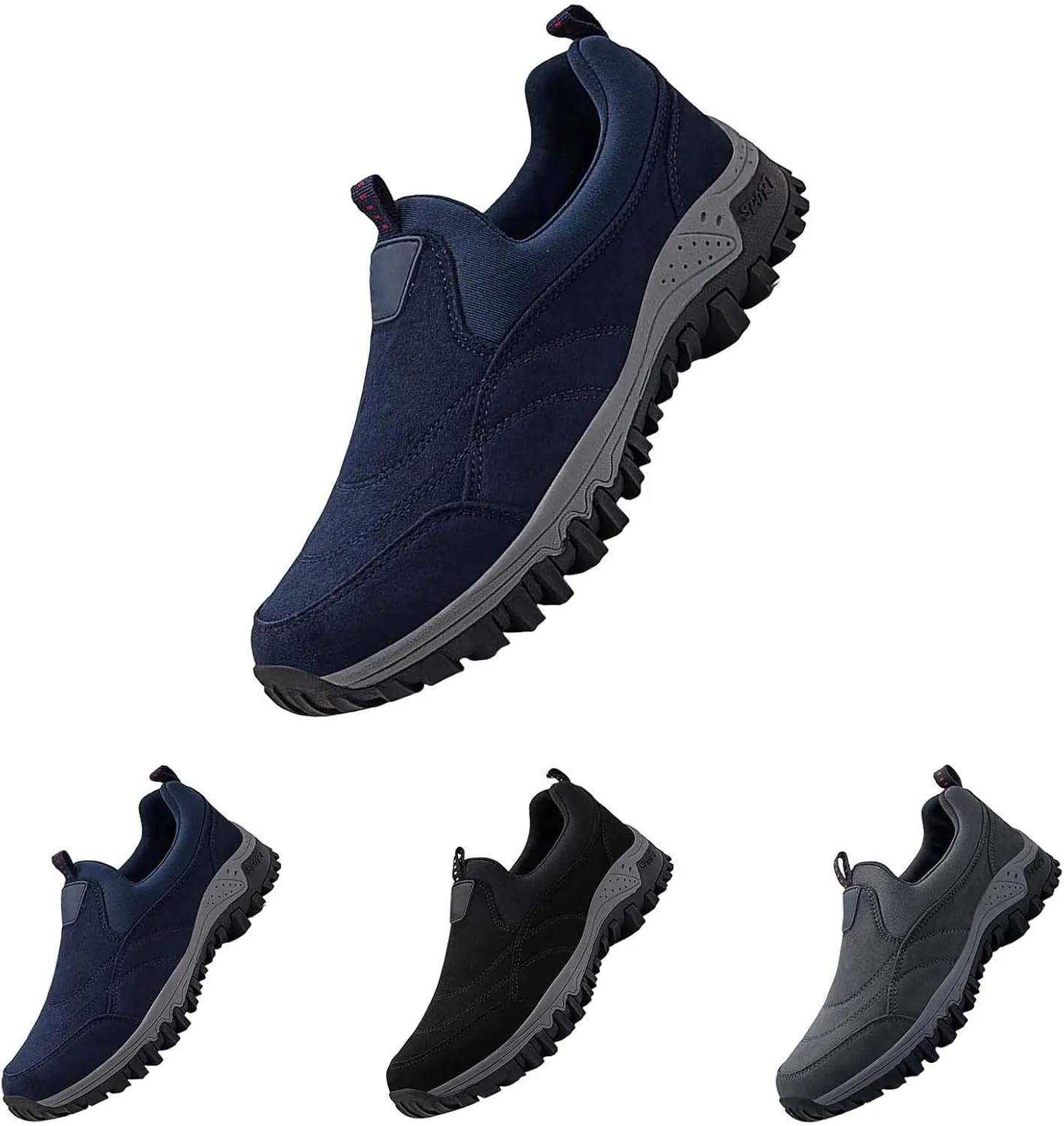 Winter Boots Men's Lined Warm Snow Shoes Width Winter Shoes Snow Boots Outdoor Hiking Lightweight Boots