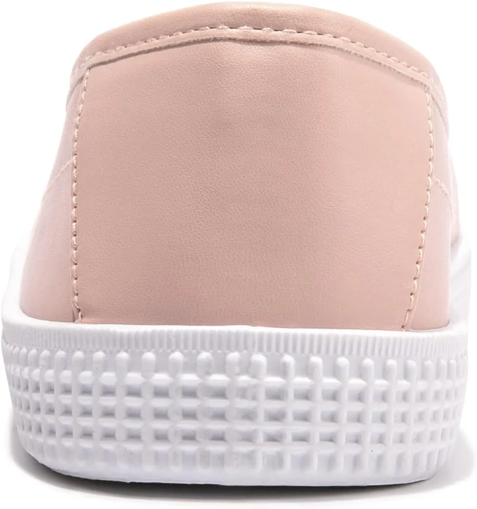 Women's Slip on Canvas Sneakers Low Top Comfort Walking Shoes Casual PU Sneakers Fashion Tennis Shoes